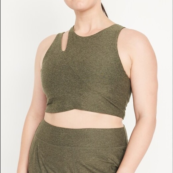 Old Navy Other - Old Navy Active Light Support Cloud+ Olive Green Sports Bra